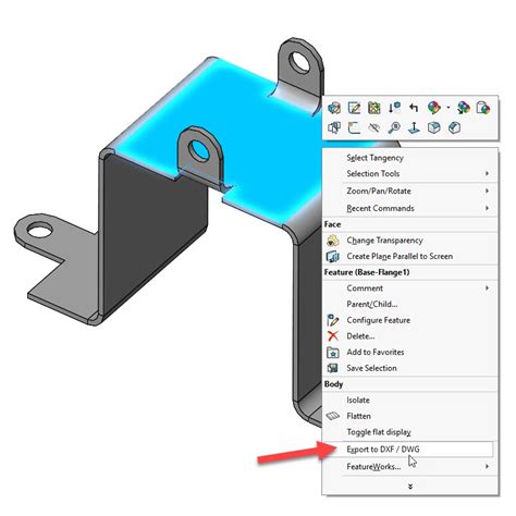 solidworks export sheet metal dxf|solidworks dxf export problems.